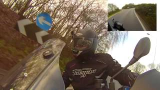 preview picture of video 'Testing two GoPros on one ride on the Aprilia Caponord 1200'