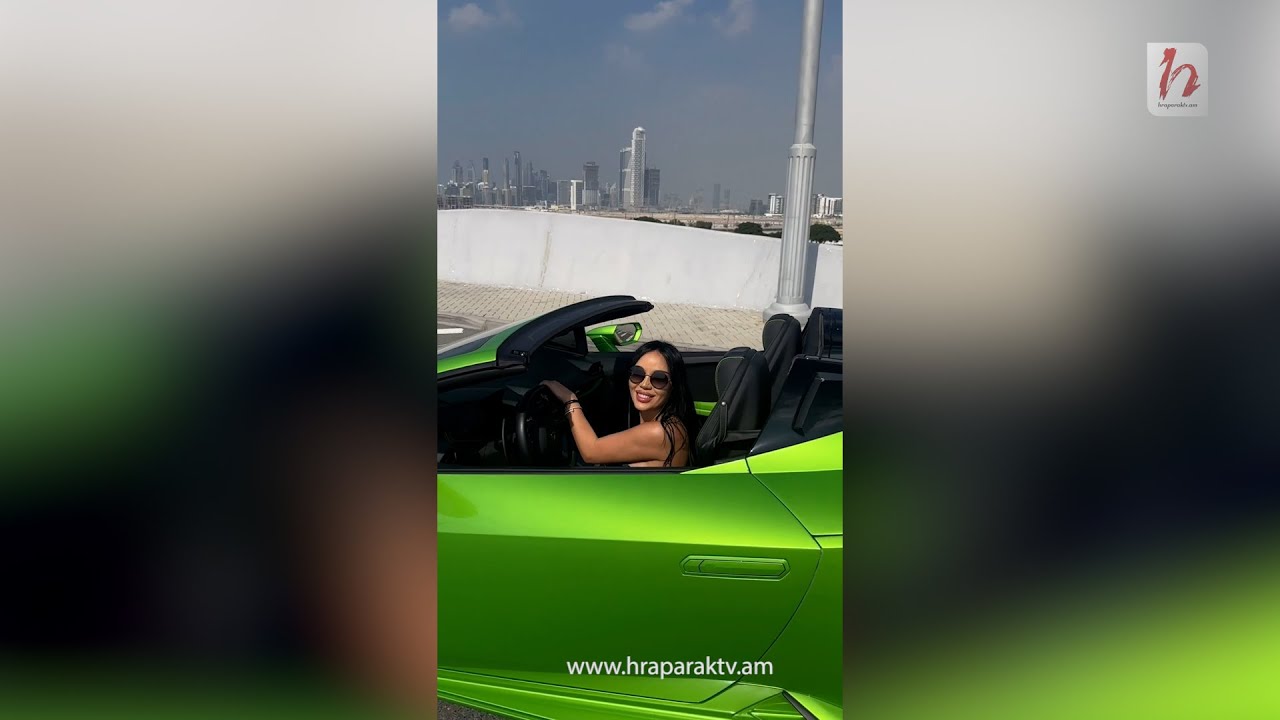 Անահիտ Սիմոնյանը՝ Lamborghini Huracan Spyder-ի ղեկին