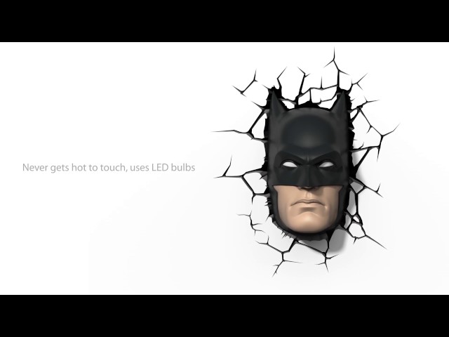 Vídeo relacionado con Paladone Lámpara led con diseño de máscara de Batman para montaje en pared o independiente, con licencia oficial de DC Comics, ideal para dormitorios, salas de ocio, el hogar y coleccionistas
