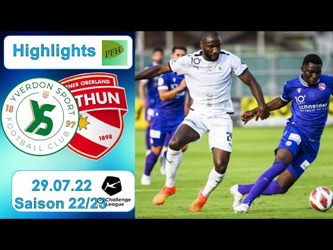Highlights: Yverdon - Sport FC vs FC Thun (29.07.22)