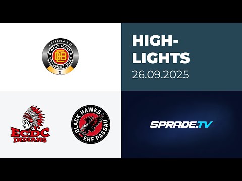 September 26, 2025 - Highlights - ECDC Memmingen Indians vs. EHF Passau Black Hawks