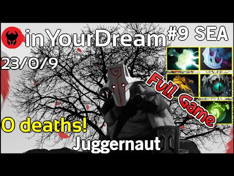 0 deaths! inYourDream [TNC.Tgr] plays Juggernaut!!! Dota 2 Full Game 7.21