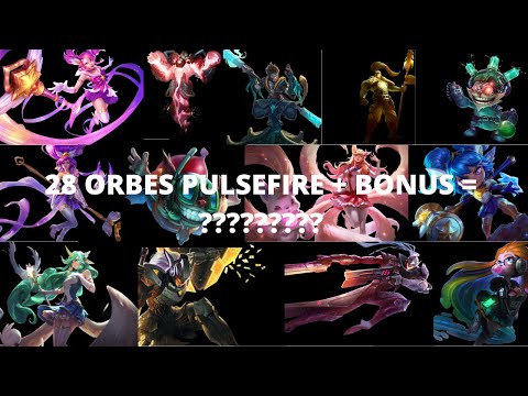 ABRINDO 28 ORBS PULSEFIRE E TRANSFORMANDO TODOS OS FRAGMENTOS EM SKIN PERMANENTE *ALEATÓRIA*