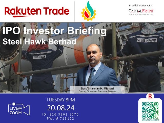 Rakuten Trade Ideas 🎯 Webinar - Steel Hawk Bhd