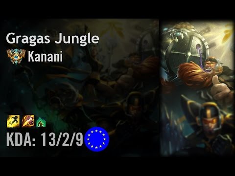 Gragas Jungle vs Zac - Kanani - EUW Challenger Patch 6.11