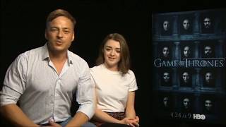 Tom Wlaschiha, Maisie Williams: Game of Thrones Stars answer fan questions video