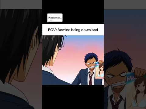 Aomine being down bad is hilarious | Kuroko no Basket #anime #animeedit #aomine #momoi