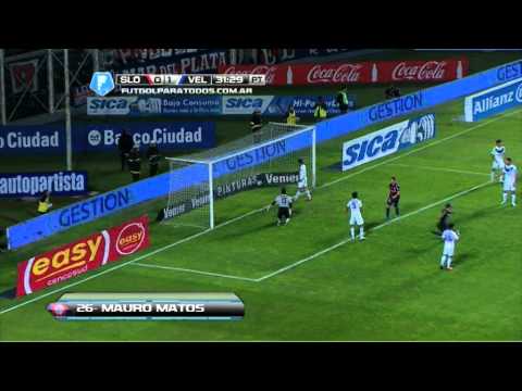 Gol de Matos. San Lorenzo 1 - Vélez 1. Fecha 19. Torneo Final 2014. Fútbol Para Todos
