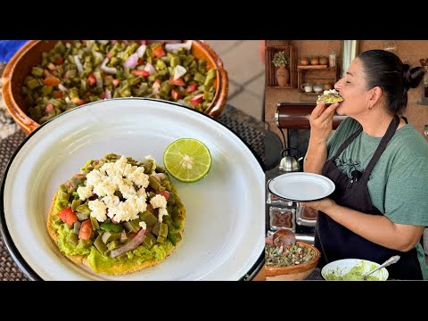 Ensalada de Nopal en Tostada con Aguacate - Sabor de Hogar y Herencia | LA HERENCIA DE LAS VIUDAS