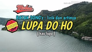 Download lagu LUPA DO HO - PUNXGOARAN ( lirik dan artinya ) mp3