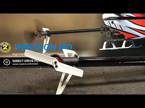 Blade Infusion 180 Helicopter Bind and Upgraded Tail Rotor Blade Installation.