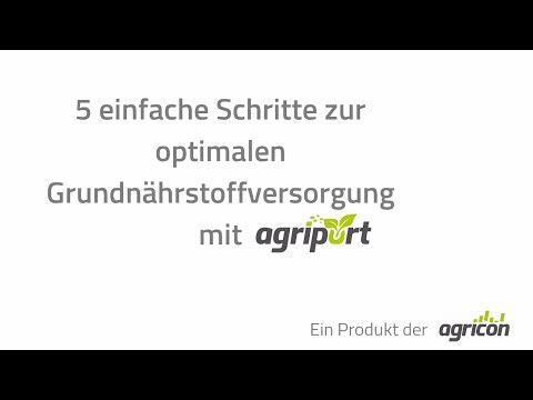 agricon | 5 Schritte zur optimalen Grundnährstoffversorgung