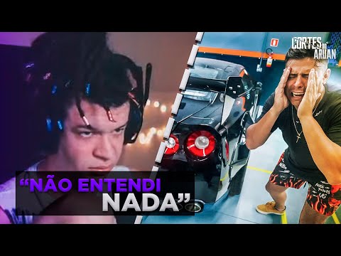 ARUAN REAGE A DESCOBRIMOS O QUE CAUSOU O FOGO NO GTR 😭 (RENATO GARCIA) - Cortes do Aruan