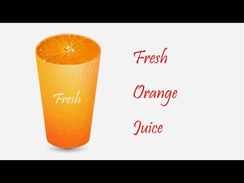 3D Cold Drinks Logo Corel Draw X8 Tutorial