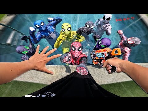 What If I Am a BAD GUY ??? My Mission is Destroy Team SPIDER-MAN ( Disguise Action POV )