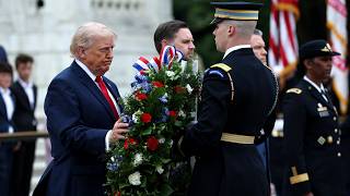 Download lagu Trump Attacked While Laying Wreath at Arlington Cemetery — Democrats Hit New Low mp3