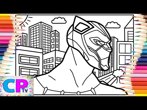 Black Panther Coloring Pages/Black Panther Viewing the City/Mendum - Beyond (feat. Omri)/NCS Release