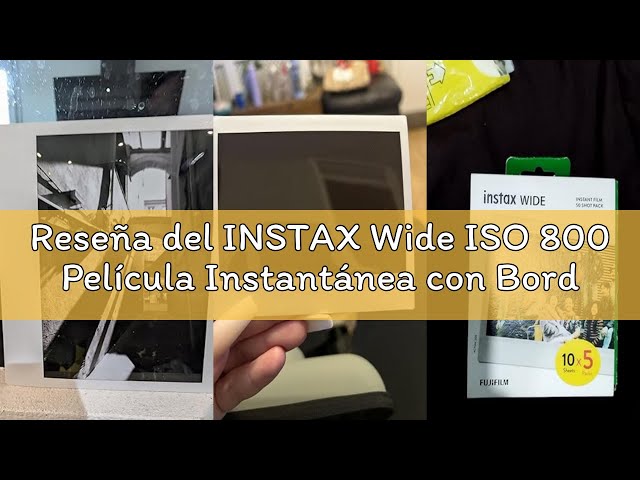 Vídeo relacionado con INSTAX Wide ISO 800 película instantánea con Borde Blanco, 2 Cargas de 10 Fotos, 20 Disparos