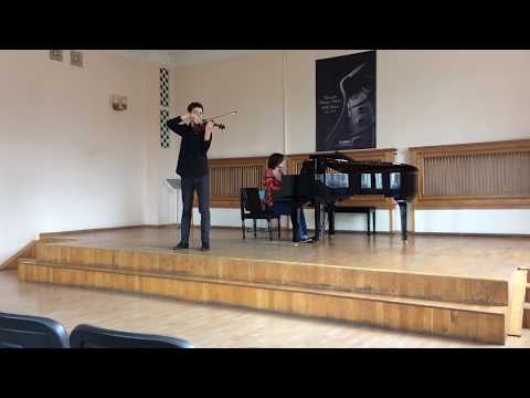 Paganini Violin concerto no. 1 2-3 mvt. (Alexander Agafonov, 15 y.o.)