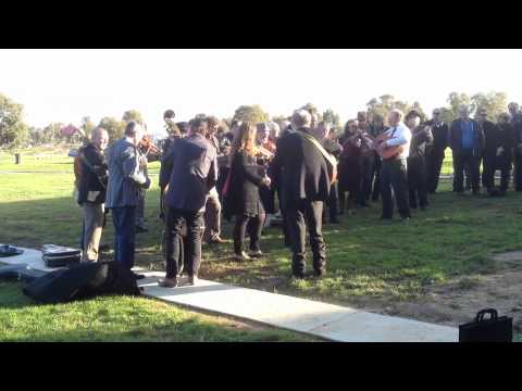 Justin Price-Rees Funeral - Tune at the graveside