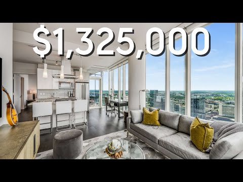 Ultimate Luxury Living with EPIC views: $1.3M Downtown Nashville Condo Tour