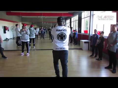Marvel VS Crazy Popper | Exhibition Battle @ The Artery UK Triple Bill Popping Workshops