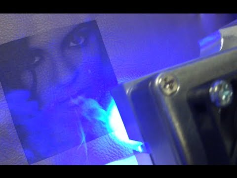 Lasergravierer | Lasergravur/Fotogravur mit dem Lasergravurmodul auf Leder