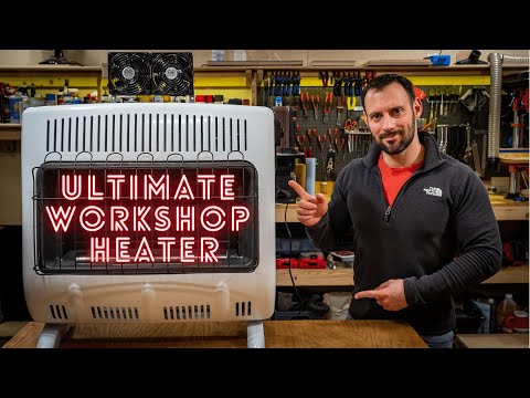 Ultimate Workshop Heater- Mr. Heater Blue Flame Ventless Heater Fan Upgrade