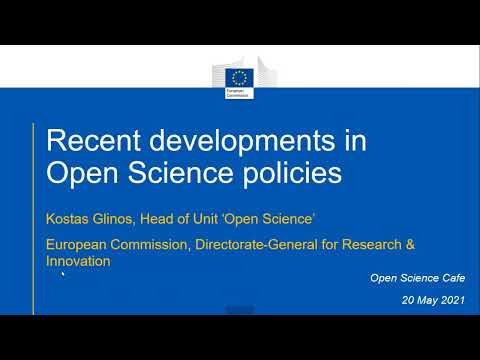 Open Science in the new European Research Area and Horizon Europe (Dr. kostas Glinos)