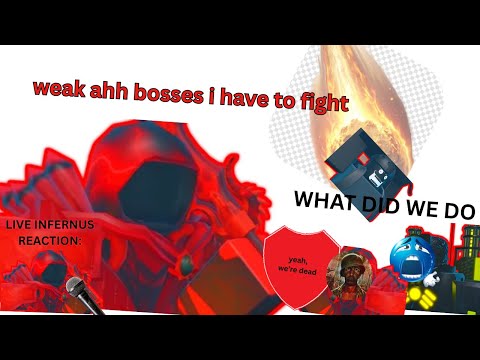 6X Infernus VS All Bosses + Bonus Infernus Reaction - The Battle Bricks Roblox