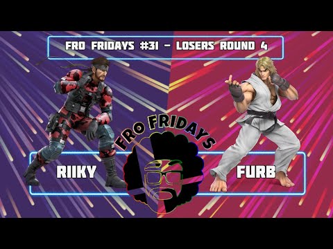 Fro Fridays #31 Losers Round 4 - RiiKy (Snake) vs. Furb (Ken) Smash Ultimate - SSBU