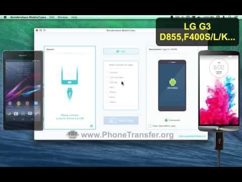 How to Transfer Call Logs, Call History from Sony Xperia Phone to LG G3 on Mac OS X?