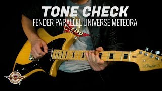 Video thumbnail for TONE CHECK: Fender Parallel Universe Meteora Demo - NO TALKING by Cream City Music