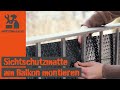 Sichtschutzmatte mit Kabelbinder Video