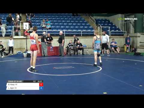 Junior FS 113 Consi of 64 #2 - Beau Kaup (NE) vs. Logan Agin (OH)