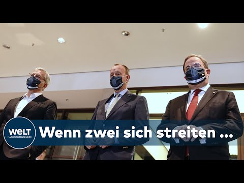 MERZ UND LASCHET ZANKEN: Streit um CDU-Parteitagverschiebung wegen der Corona-Pandemie