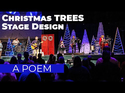Church Stage Christmas Trees Design with Addressable LEDs | A Christmas Poem