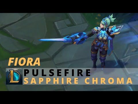 Pulsefire Fiora Sapphire Chroma - League Of Legends