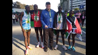 Men & Women Kenyan Runners win the Gold Medals at the 39th Annual LA Marathon