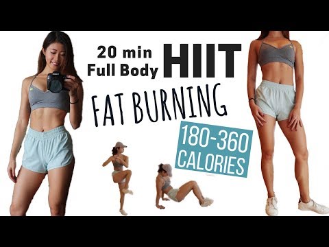 20 min Fat Burning HIIT Cardio (BURN UP TO 360 CALORIES!!) | Full Body TABATA At Home Workout