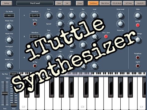 iTuttle Synthesizer Quick Demo for iPad with Great Floyd Style Lead Near The End