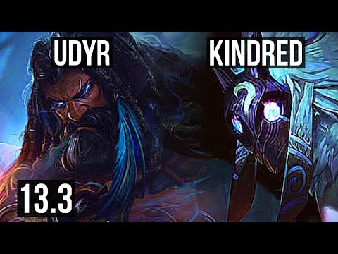 UDYR vs KINDRED (JNG) | 74% winrate, 6/0/1, Dominating | EUW Master | 13.3