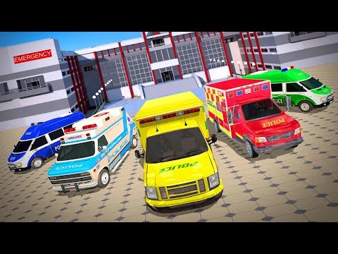 Policeman Ambulance Van Driving - 911 Emergency Rescue Driving Simulator - Android Gameplay - #3d