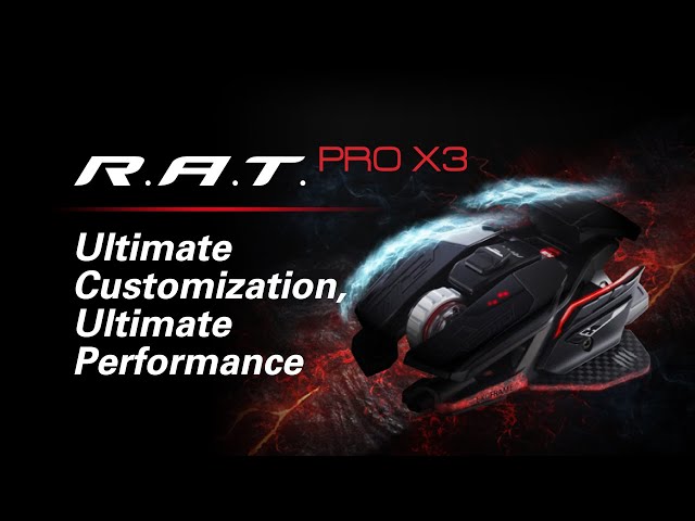 Mad Catz R.A.T. Pro X3 Ratón Gaming 16000DPI RGB Negro video