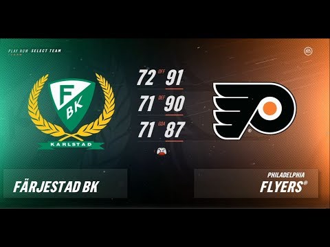 NHL 19  (Xbox One S)  Färjestad BK vs Philadelphia Flyers.