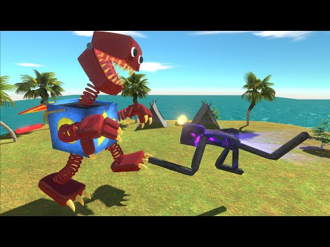 Enderman Fighting Boxy Boo Who Will Win? - Animal Revolt Battle Simulator