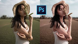 Light Brown Color Grading - Photoshop 2020 Tutorial