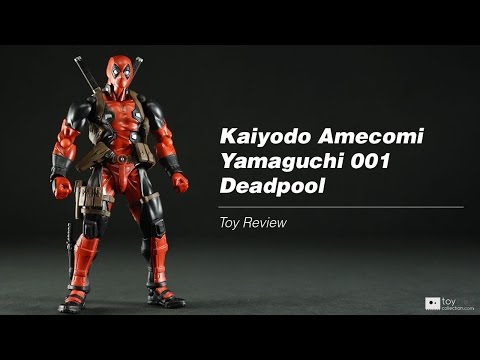 Kaiyodo Revoltech Amecomi Yamaguchi 001 Deadpool action figure toy review