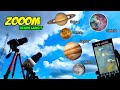 ZOOM BULAN VENUS JUPITER SATURNUS NEBULA LAGOON NO TELESCOPE