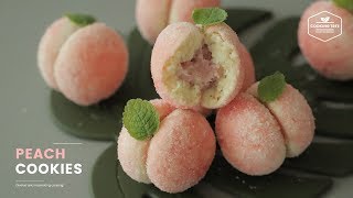 🍑복숭아 쿠키 만들기🍑 : Peach Cookies Recipe : ピーチクッキー | Cooking tree
